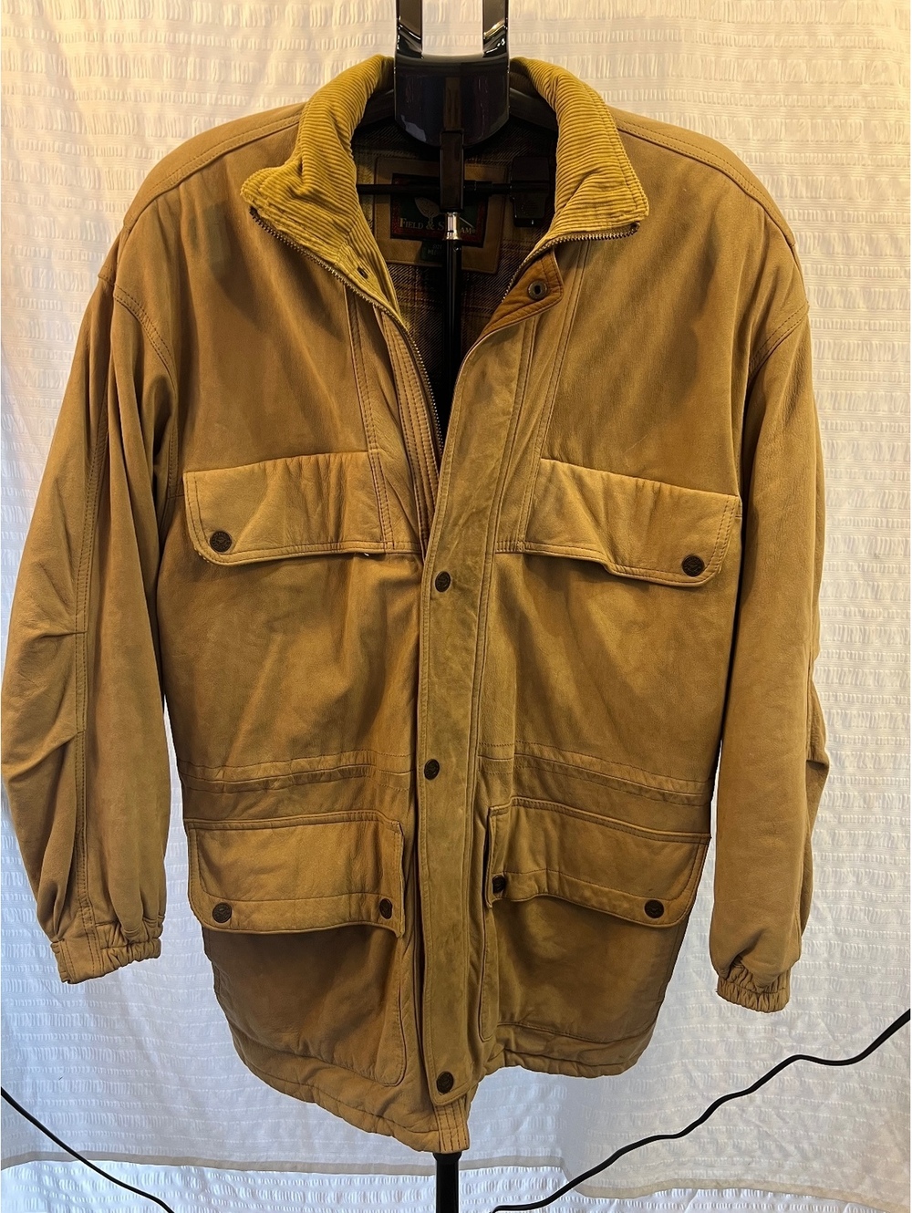 Field & Stream 100% Leather Coat